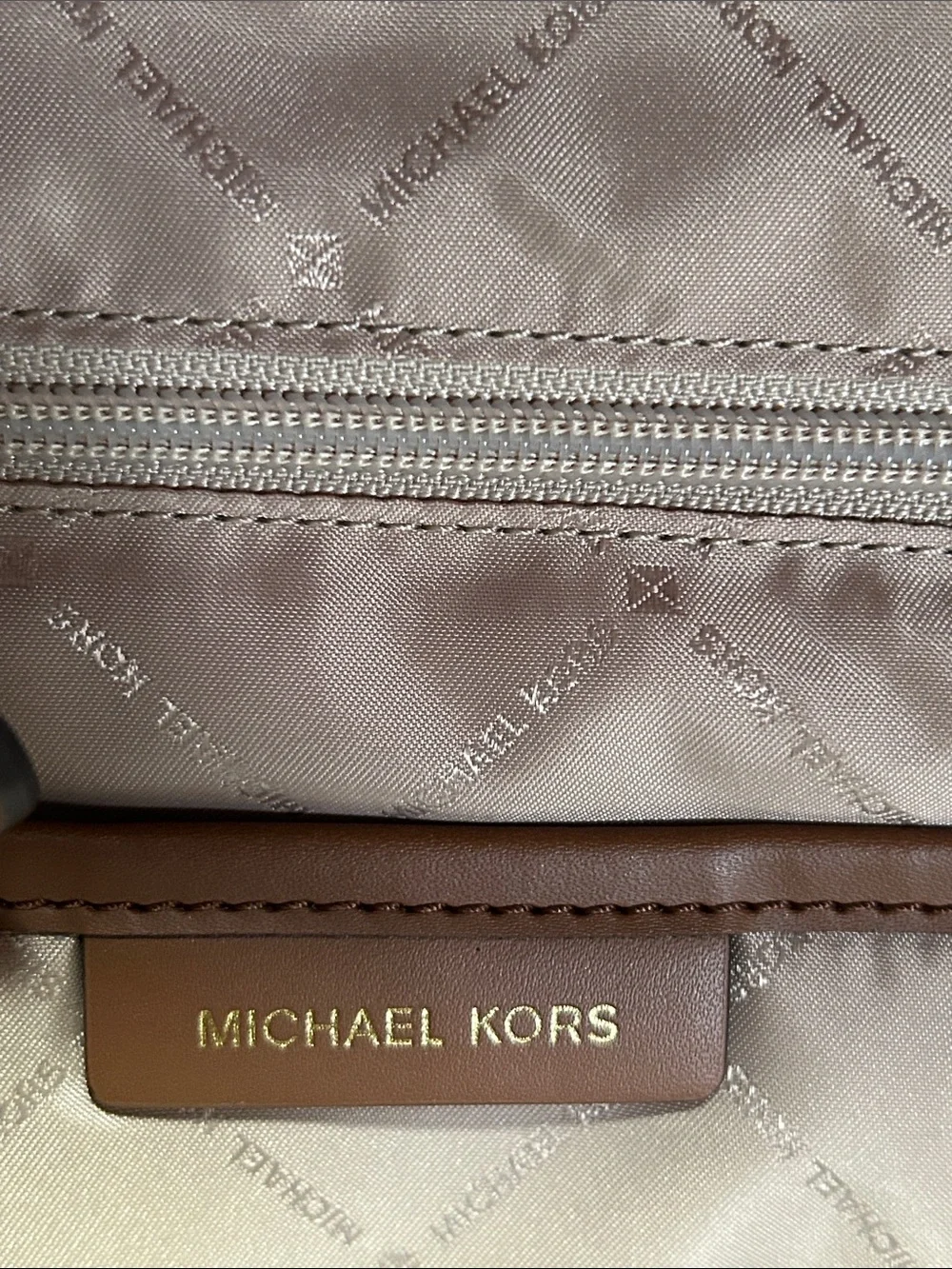 Michael Kors Kenly Dark Khaki Nylon LG Backpack